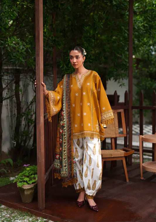 Laanem by Saira Rizwan stitched Embroidered Lawn 3 Piece Suit (ZOYA-B)