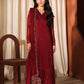 Azure Luxe Embroidered 3 Piece Unstitched Suit (Cherry Blossom)