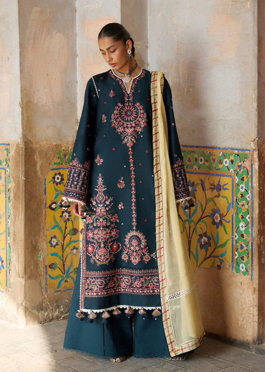 Hussain Rehar by Zun - Embroidered Lawn 3 Piece Unstitched Suit – Zinc (Cinko)