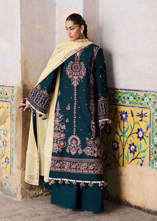 Hussain Rehar by Zun - Embroidered Lawn 3 Piece Unstitched Suit – Zinc (Cinko)