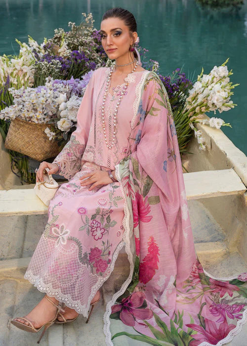 Saira Shakira by Bloom Unstitched Suite Lawn 26 (IRIS 8-B)