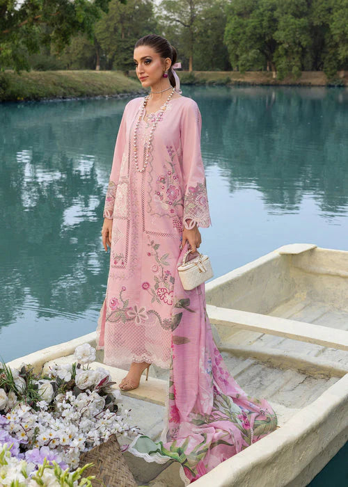 Saira Shakira by Bloom Unstitched Suite Lawn 26 (IRIS 8-B)