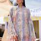 Maria.B M.PRINTS Embroidered Lawn 3 Piece Unstitched Suit – Off-White & Blue (10B)