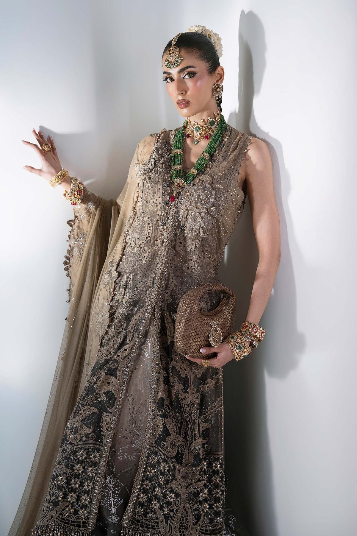 Maria.B Volume 31 – 3 Piece Unstitched Embroidered Chiffon Suit (MBD-02)