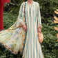 Maria.B M.PRINTS Embroidered Lawn 3 Piece Unstitched Suit –  Mustard & Green (02B)