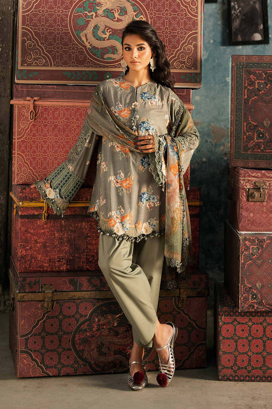 Maria.B M.Prints Volume 31 – 3-Piece Unstitched Embroidered Linen Suit (MPT-31-03-A)