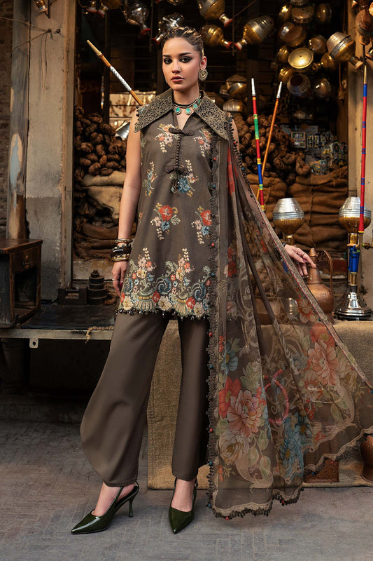 Maria.B M.Prints Volume 31 – 3-Piece Unstitched Embroidered Linen Suit (MPT-31-03-B)
