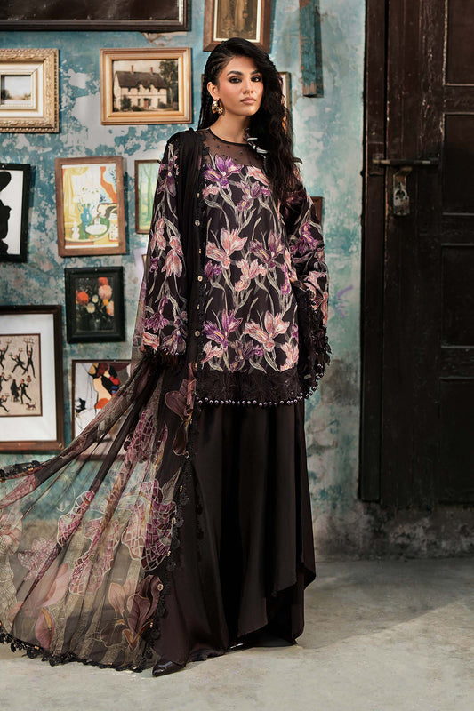 Maria.B M.Prints Volume 31 – 3-Piece Unstitched Embroidered Linen Suit (MPT-31-04-B)