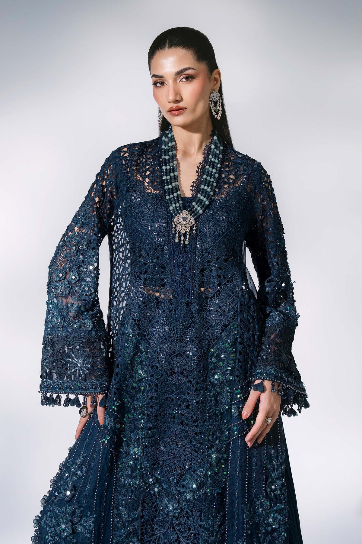 Maria.B Volume 31 – 3 Piece Unstitched Embroidered Organza Suit (MBD-06)