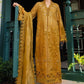 Maria.B 3 Piece Unstitched Embroidered Jacquard Lawn Suit (D-7)