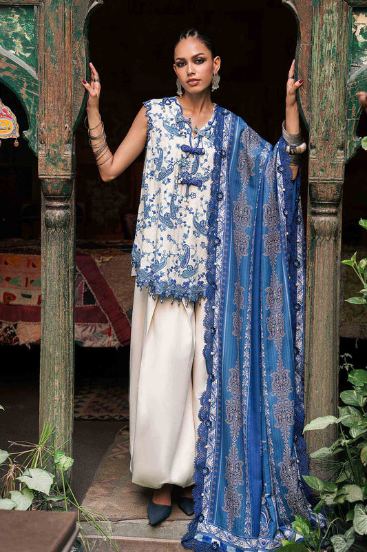 Maria.B M.Prints Volume 31 – 3-Piece Unstitched Embroidered Linen Suit (MPT-31-08-A)