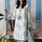 Maria.B M.PRINTS Embroidered Lawn 3 Piece Unstitched Suit – White & Blue (9A)