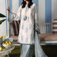 Maria.B M.PRINTS Embroidered Lawn 3 Piece Unstitched Suit – White & Blue (9A)