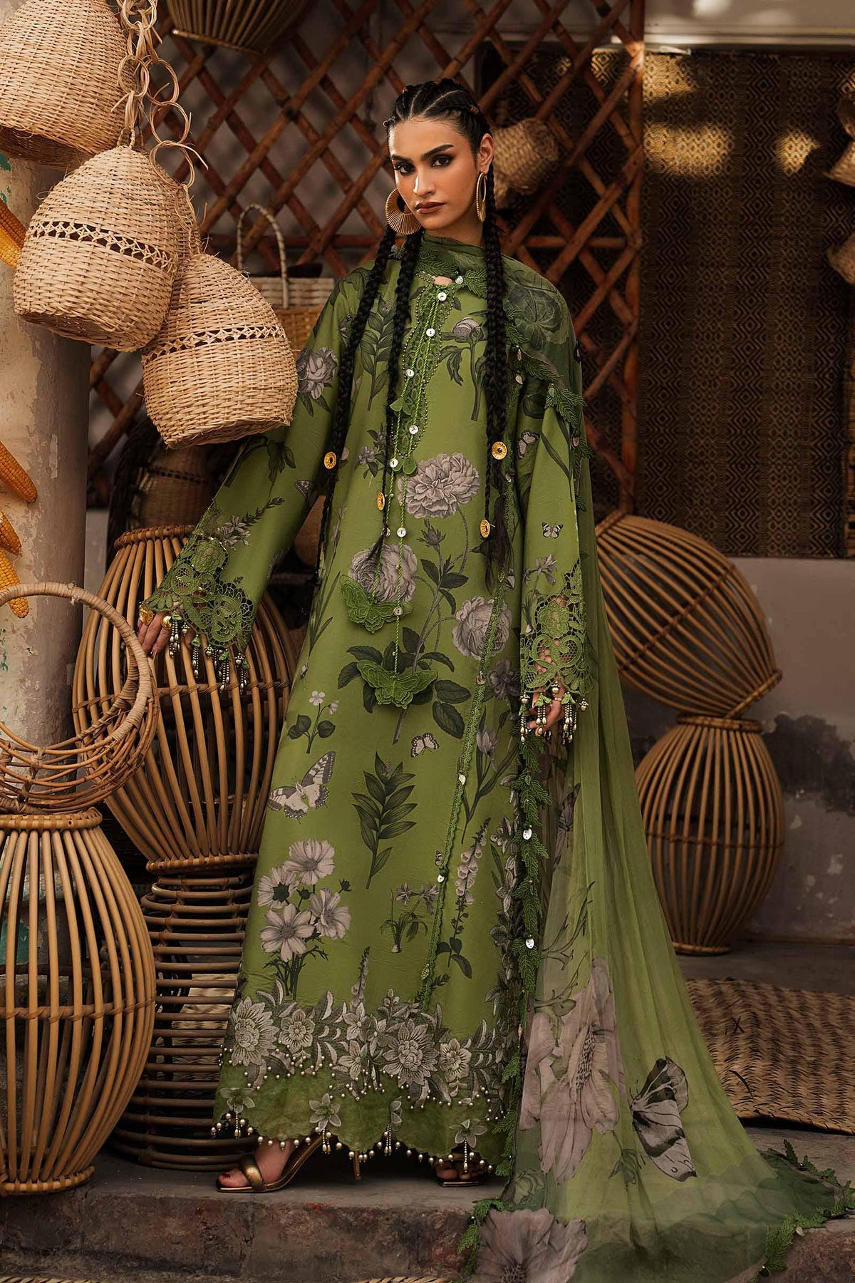 Maria.B M.Prints Volume 31 – 3-Piece Unstitched Embroidered Linen Suit (MPT-31-09-B)