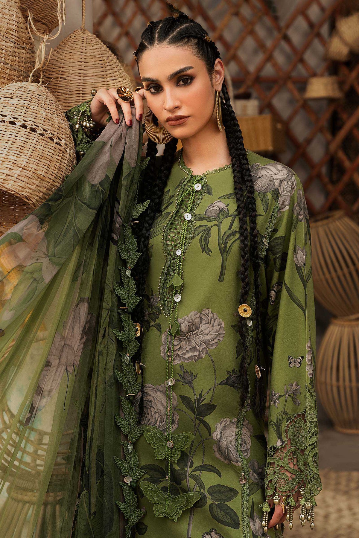 Maria.B M.Prints Volume 31 – 3-Piece Unstitched Embroidered Linen Suit (MPT-31-09-B)