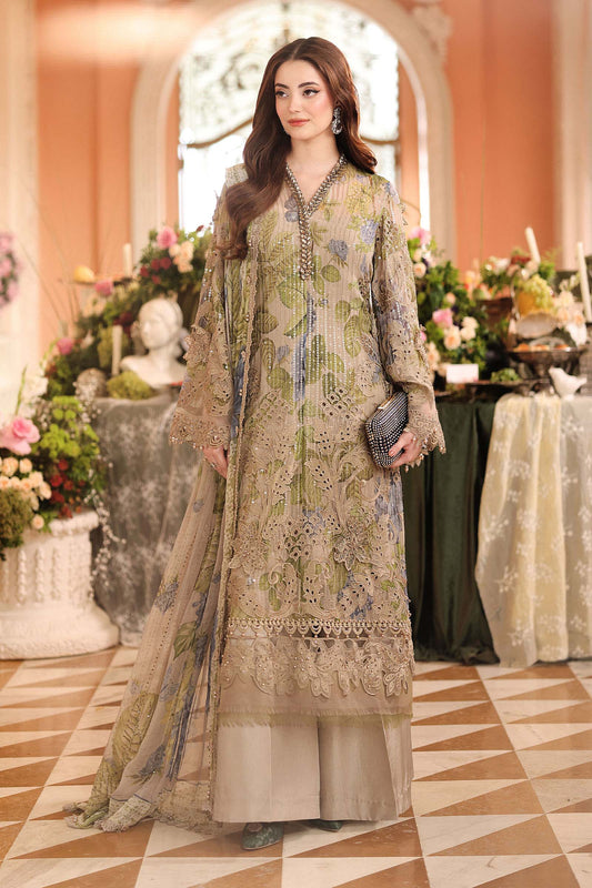 Maria.B 3-Piece Embroidered Chiffon Unstitched Suit (MPC-07-05)