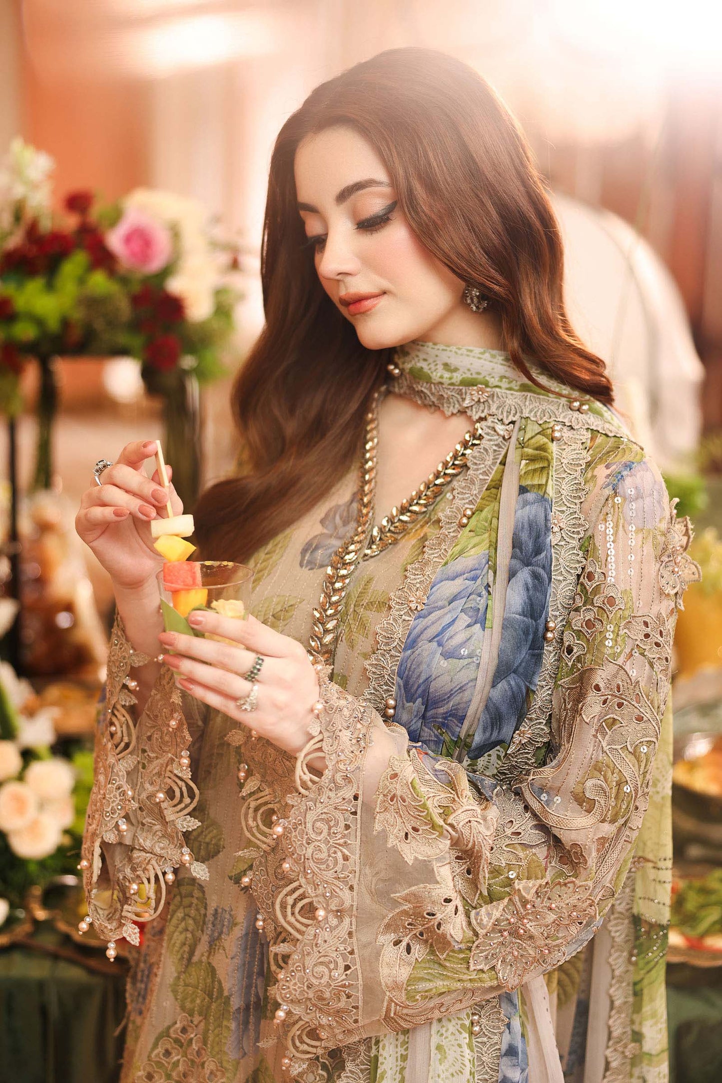 Maria.B 3-Piece Embroidered Chiffon Unstitched Suit (MPC-07-05)