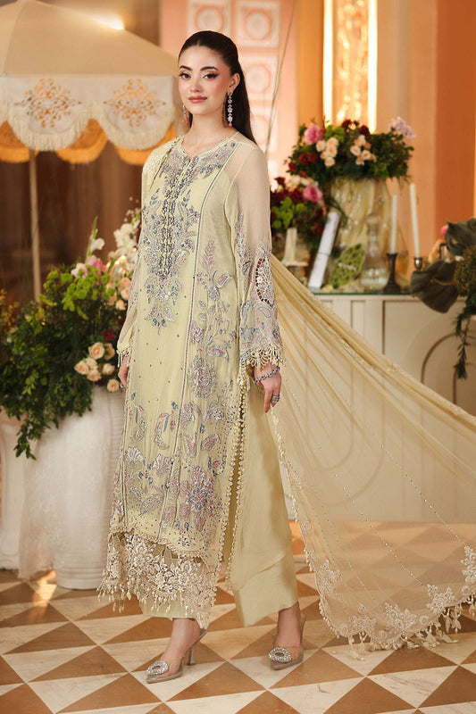 Maria.B 3-Piece Embroidered Chiffon Unstitched Suit (MPC-07-02)