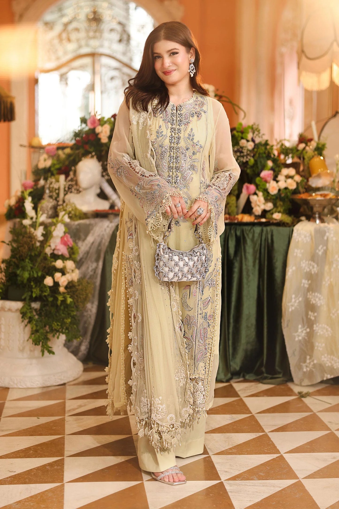 Maria.B 3-Piece Embroidered Chiffon Unstitched Suit (MPC-07-02)