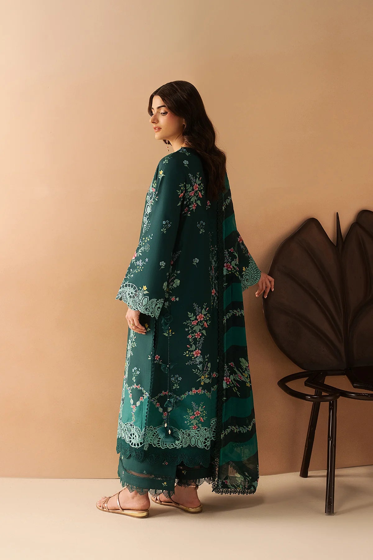 Afrozeh Haze A-Prints Printed Lawn Stitched 3 Piece Suit (Halo)