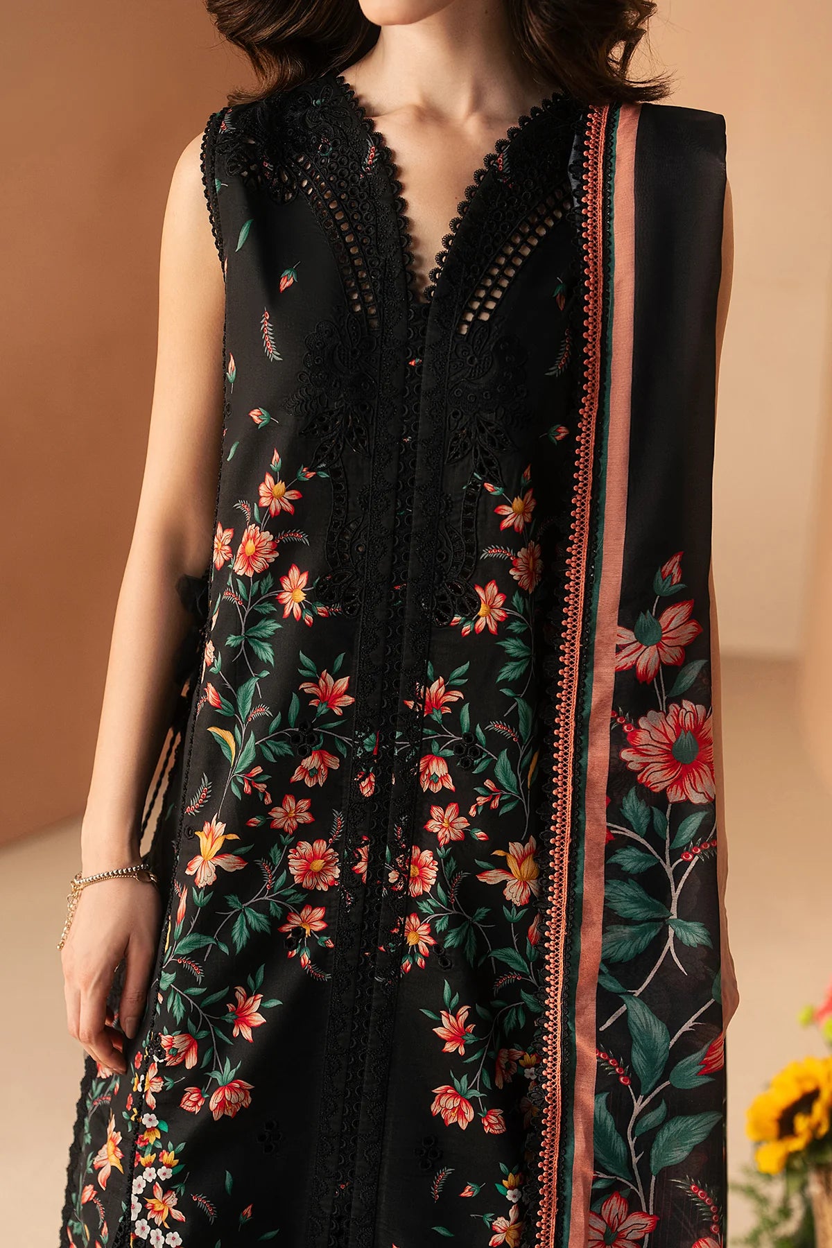 Afrozeh Haze A-Prints Printed Lawn Stitched 3 Piece Suit (Nightlure)