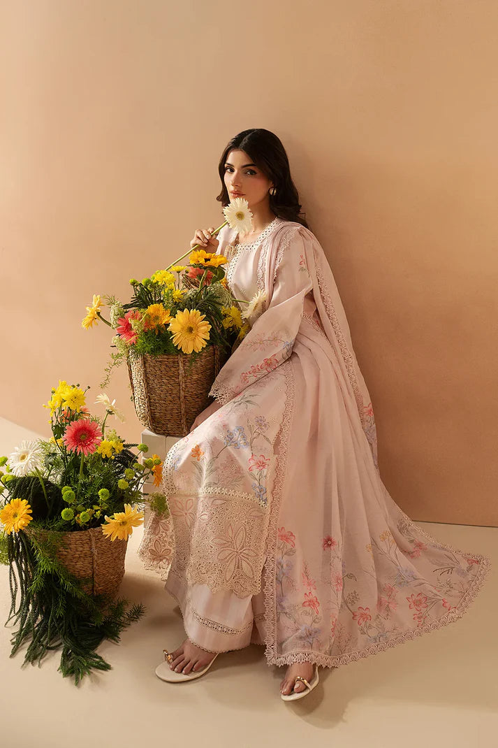 Afrozeh Haze A-Prints Printed Lawn Unstitched 3 Piece Suit (Hazelen Blush)