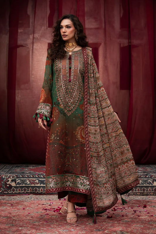 Vasal by Charizma | Premium Embroidered Formal Chiffon 4-Piece Suit with Pure Chiffon Dupatta - VSL6-04
