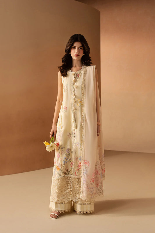 Afrozeh Haze A-Prints Printed Lawn Stitched 3 Piece Suit (Hazelen Yellow)