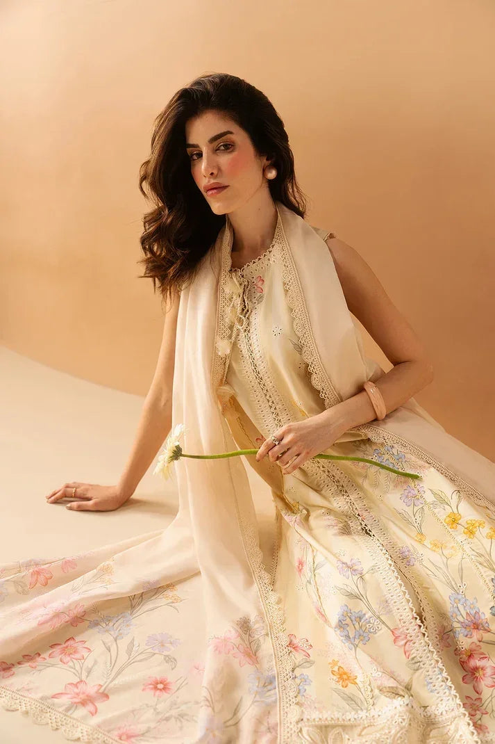 Afrozeh Haze A-Prints Printed Lawn Unstitched 3 Piece Suit (Hazelen Yellow)