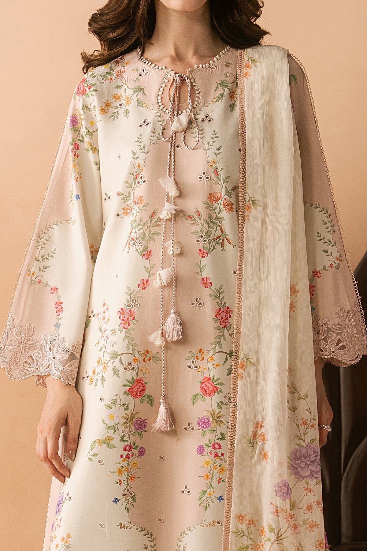 Afrozeh Haze A-Prints Printed Lawn Stitched 3 Piece Suit (Lustre)