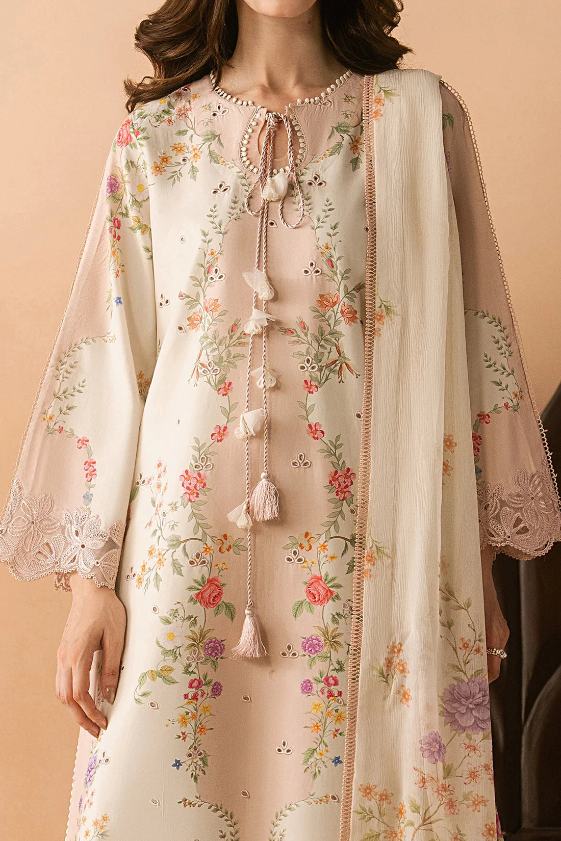 Afrozeh Haze A-Prints Printed Lawn Unstitched 3 Piece Suit (Lustre)