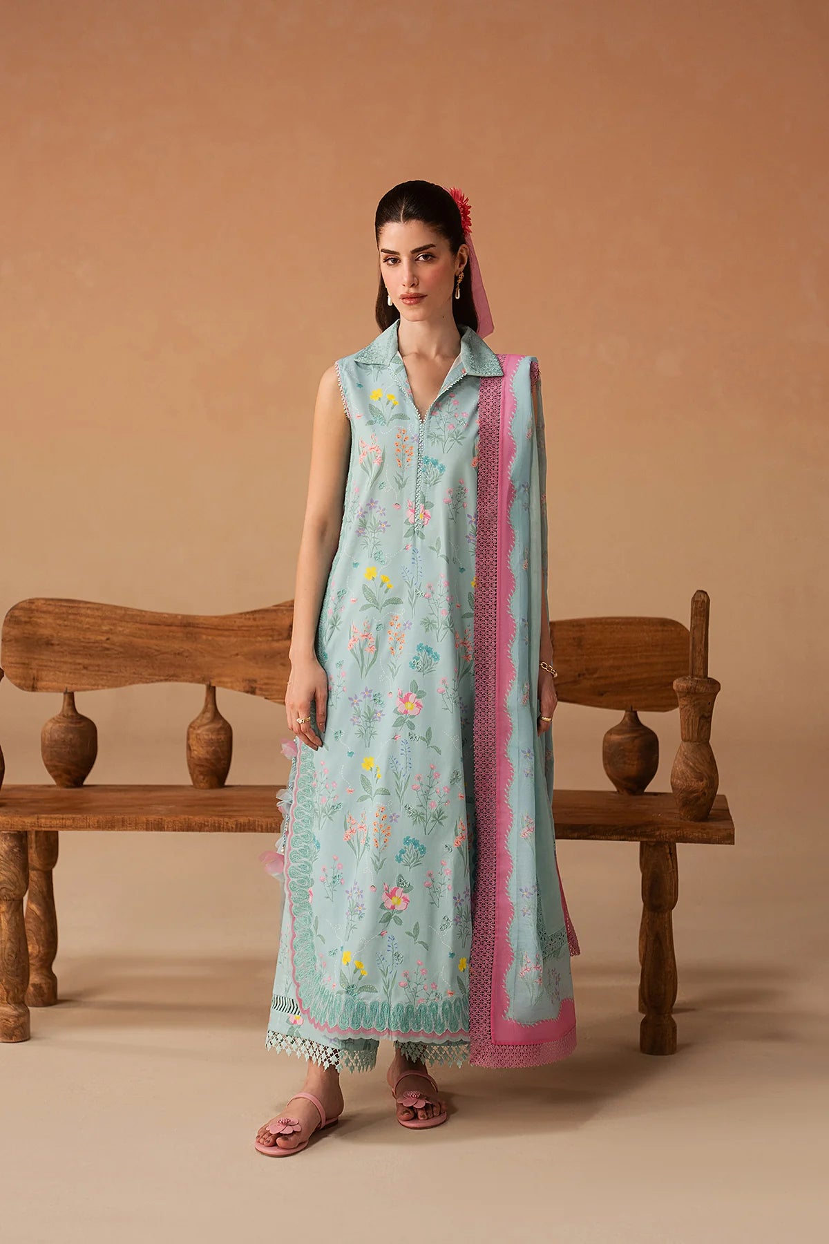 Afrozeh Haze A-Prints Printed Lawn Stitched 3 Piece Suit (Sunlaced Plum)