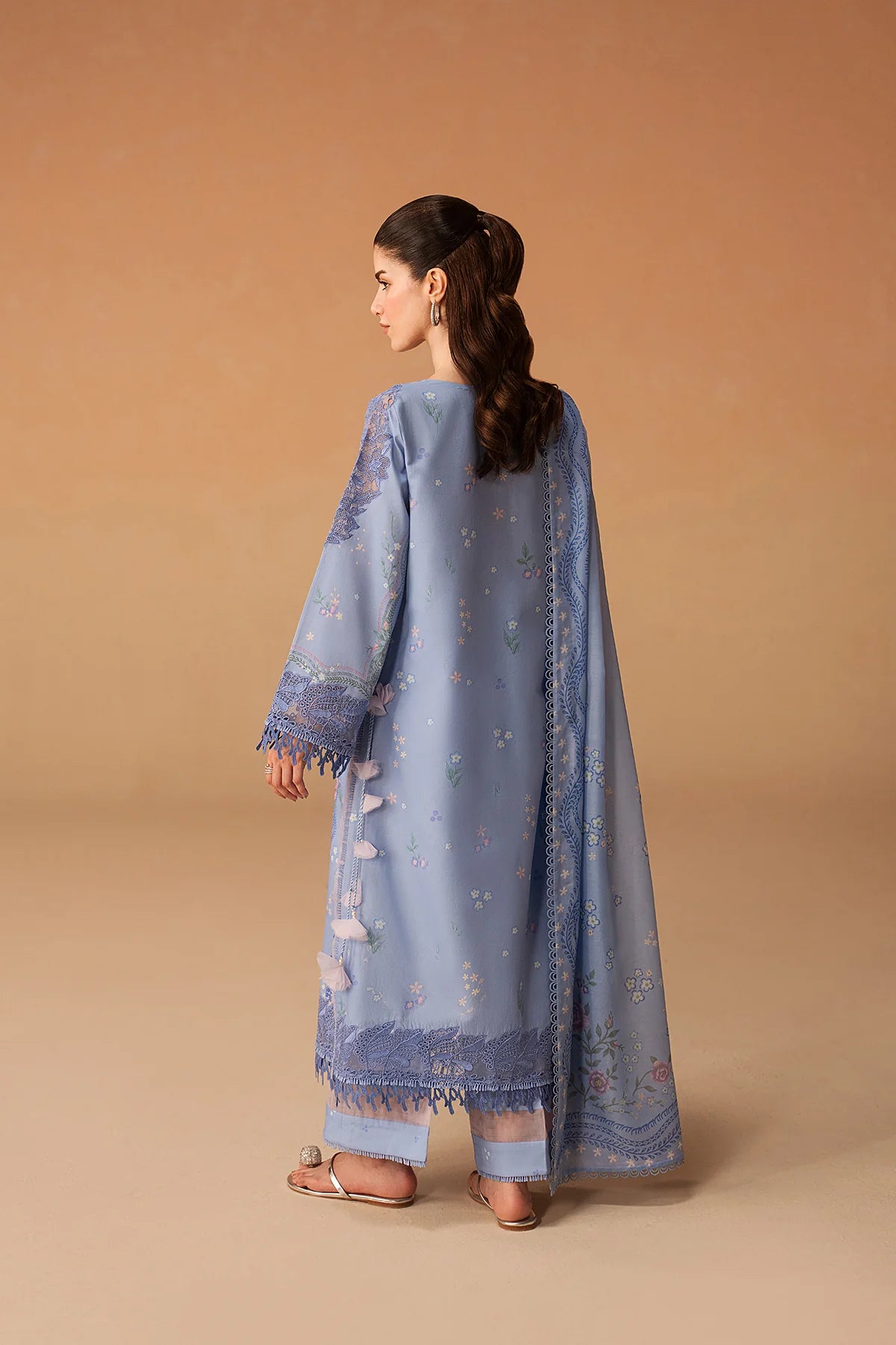 Afrozeh Haze A-Prints Printed Lawn Stitched 3 Piece Suit (Opaline)