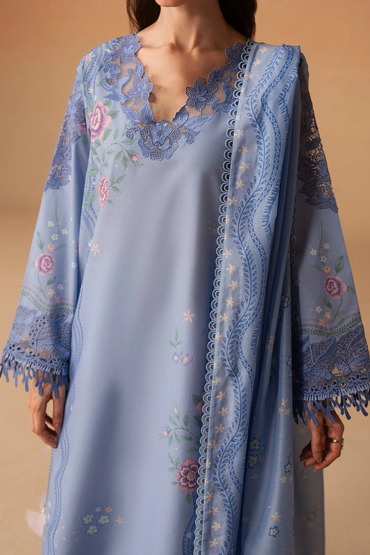Afrozeh Haze A-Prints Printed Lawn Stitched 3 Piece Suit (Opaline)