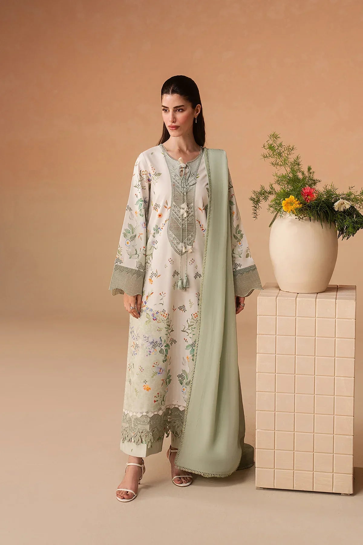 Afrozeh Haze A-Prints Printed Lawn Stitched 3 Piece Suit (Vesperd)