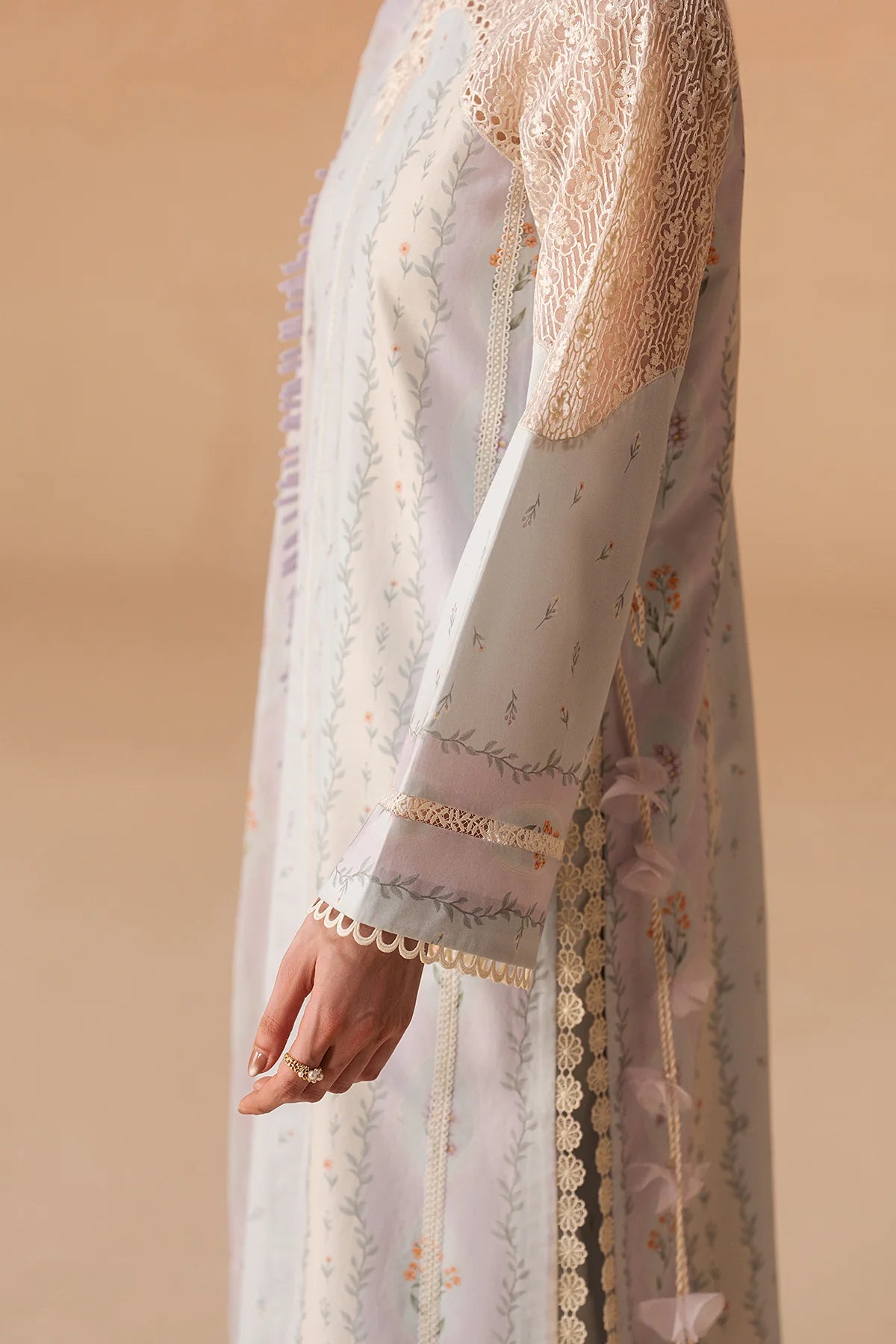 Afrozeh Haze A-Prints Printed Lawn Stitched 3 Piece Suit (Sunnival Blue)