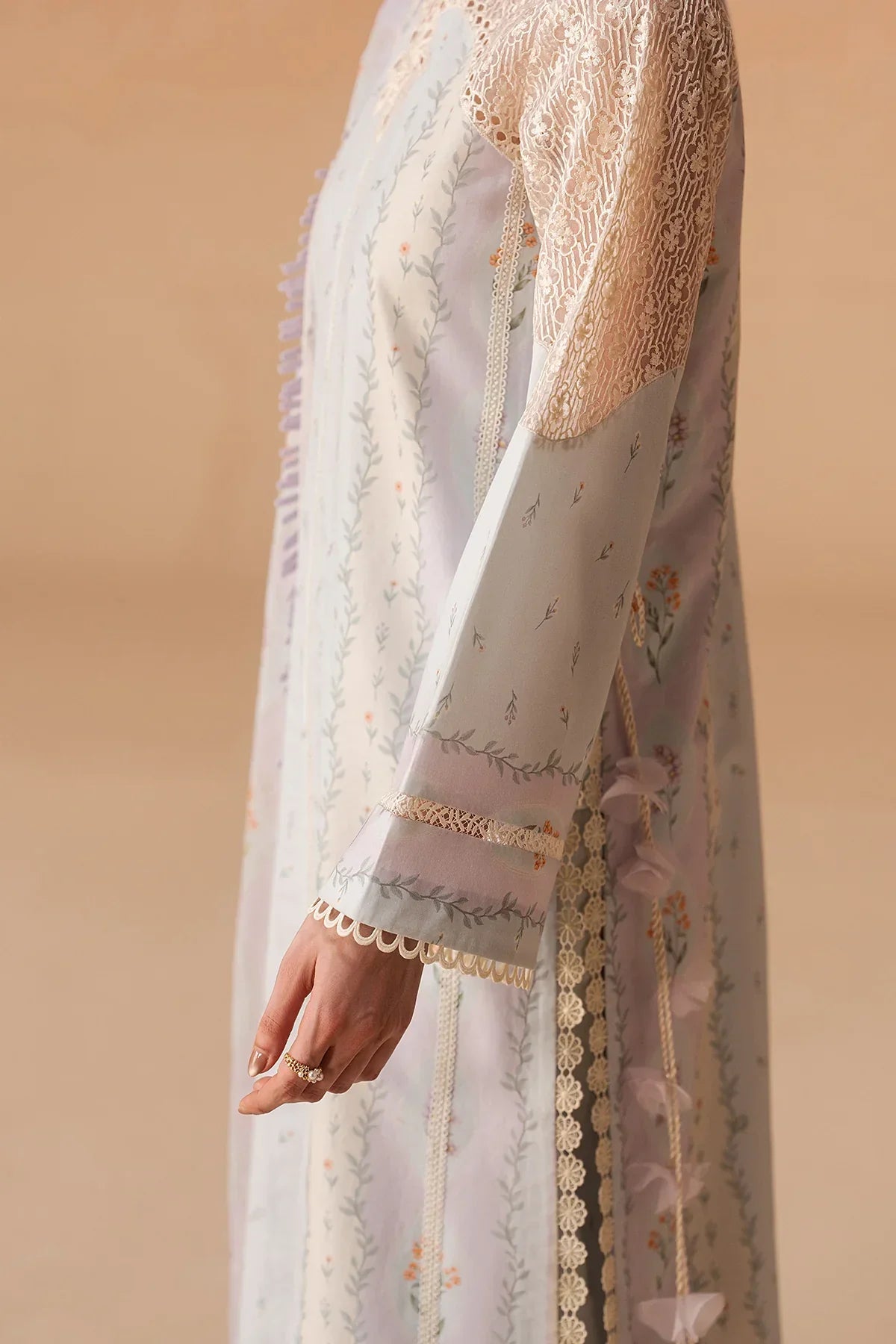 Afrozeh Haze A-Prints Printed Lawn Stitched 3 Piece Suit (Sunnival Blue)