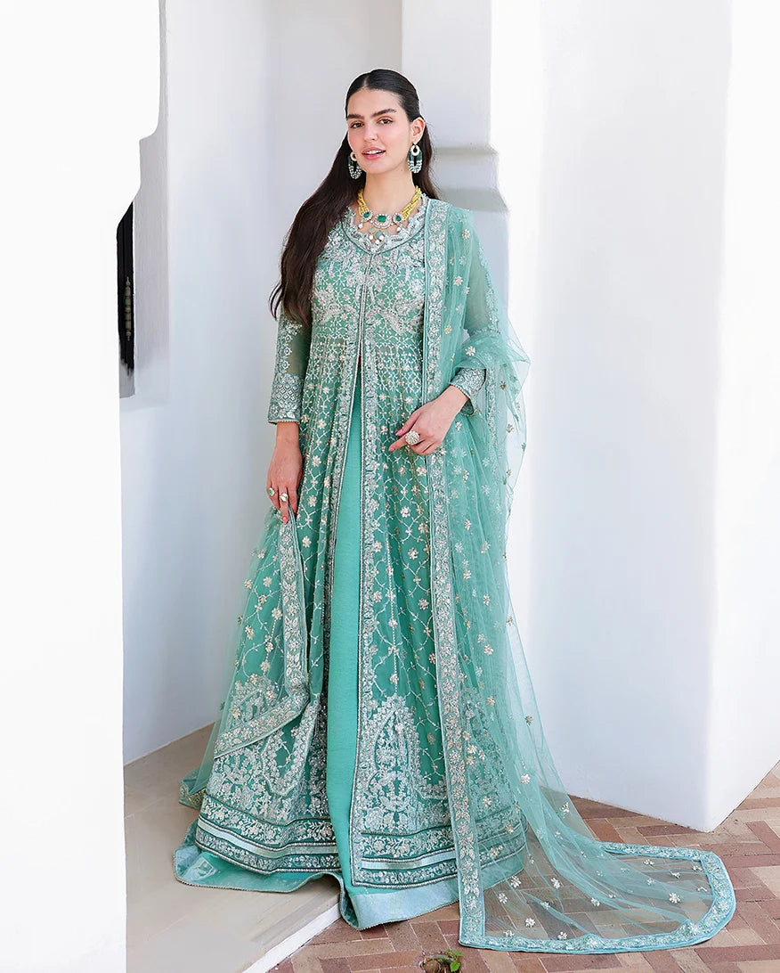 Mushq Bachelorette Chiffon Embroidered 3-Piece Unstitched Suit (Dazzling Diva)