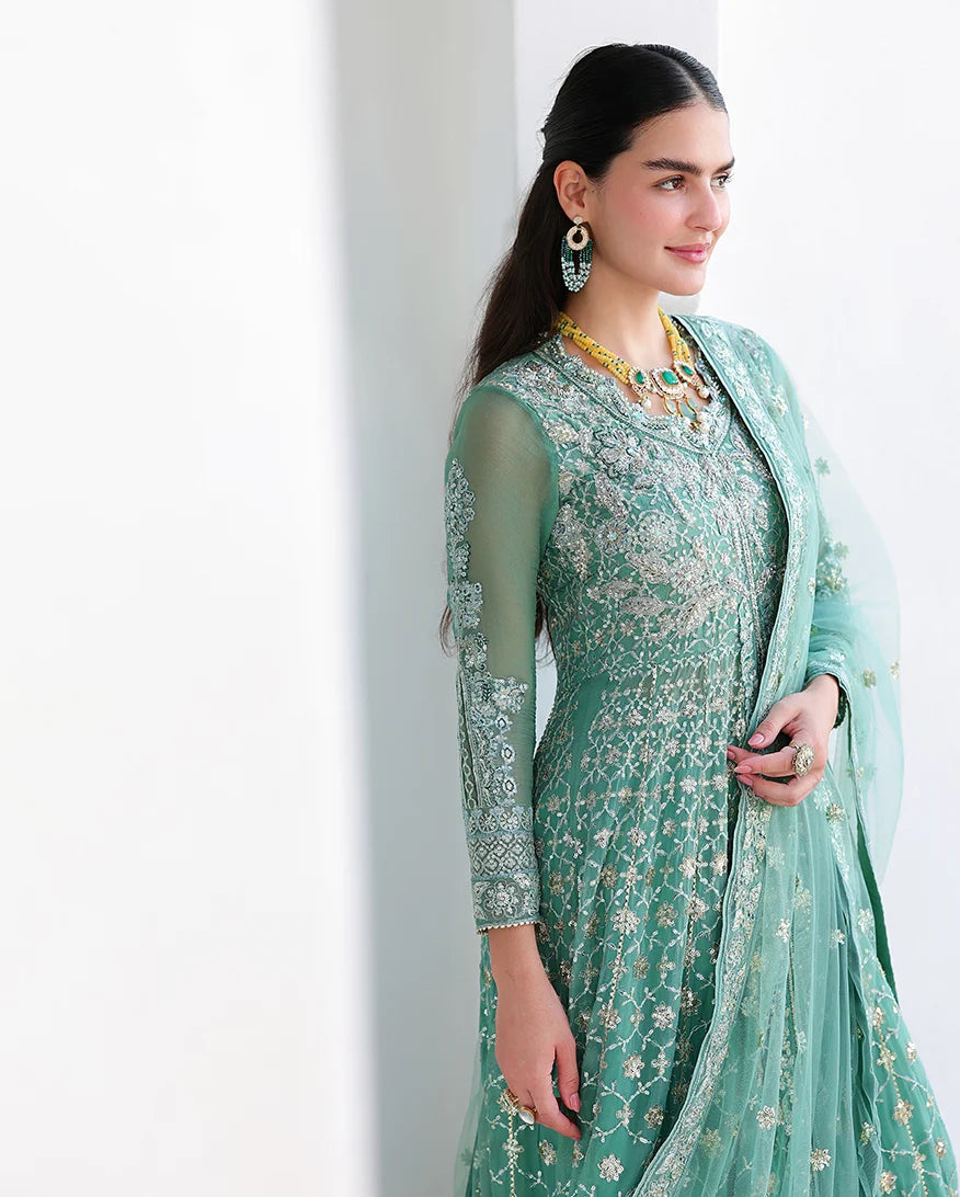 Mushq Bachelorette Chiffon Embroidered 3-Piece Unstitched Suit (Dazzling Diva)