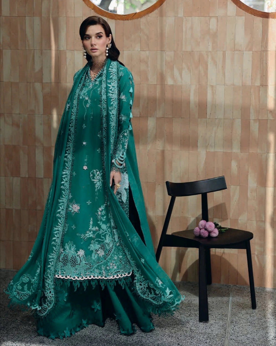Qalamkar Chikankari Unstitched