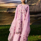 Hussain Rehar by Zun - Embroidered Lawn 3 Piece Unstitched Suit – Lavender (Elfa)