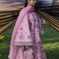 Hussain Rehar by Zun - Embroidered Lawn 3 Piece Unstitched Suit – Lavender (Elfa)