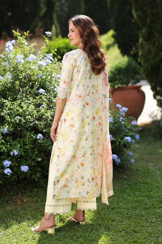 PrintKaari By Raaya Embroidered 3 Piece Stitched Suit (Elysia)