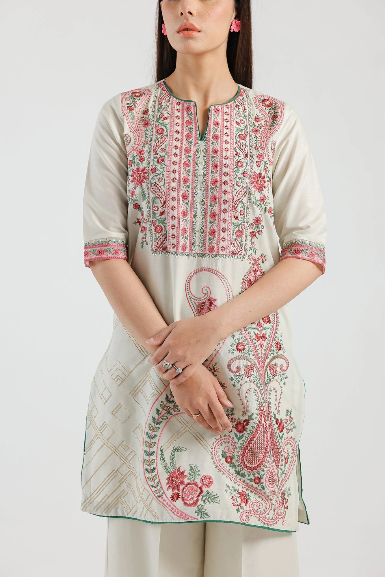 Ethnic E2059/103/115 Embroidered Suit