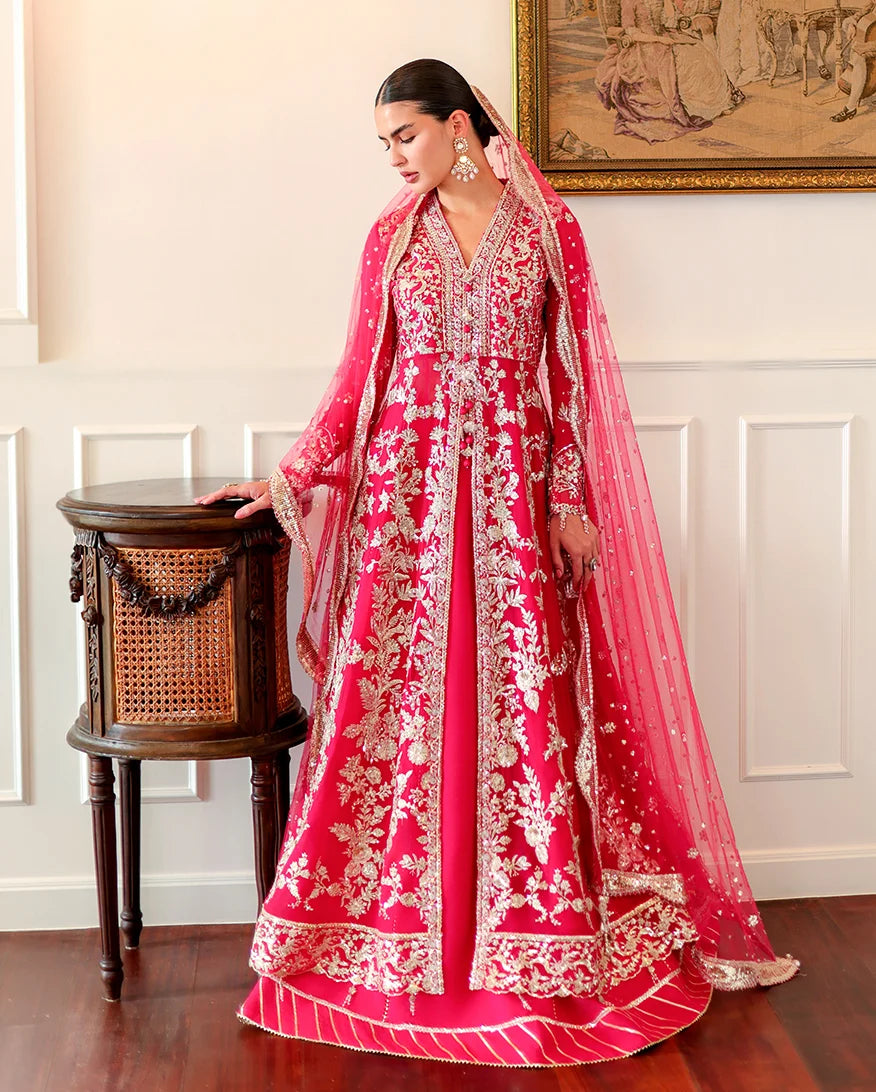 Roheenaz whisper of grace Unstitched chiffon vol. II | 3-piece luxury suit (Everly)