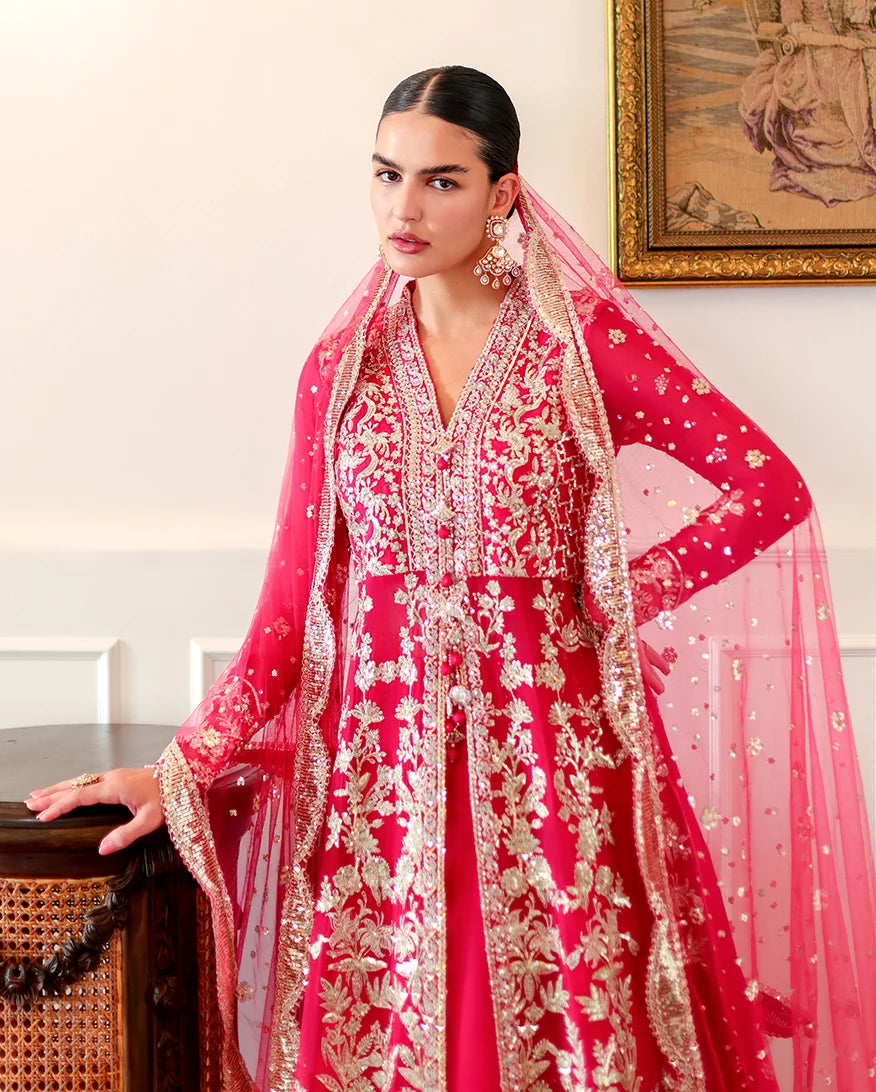 Roheenaz whisper of grace Unstitched chiffon vol. II | 3-piece luxury suit (Everly)