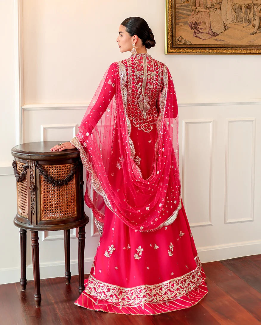 Roheenaz whisper of grace Unstitched chiffon vol. II | 3-piece luxury suit (Everly)