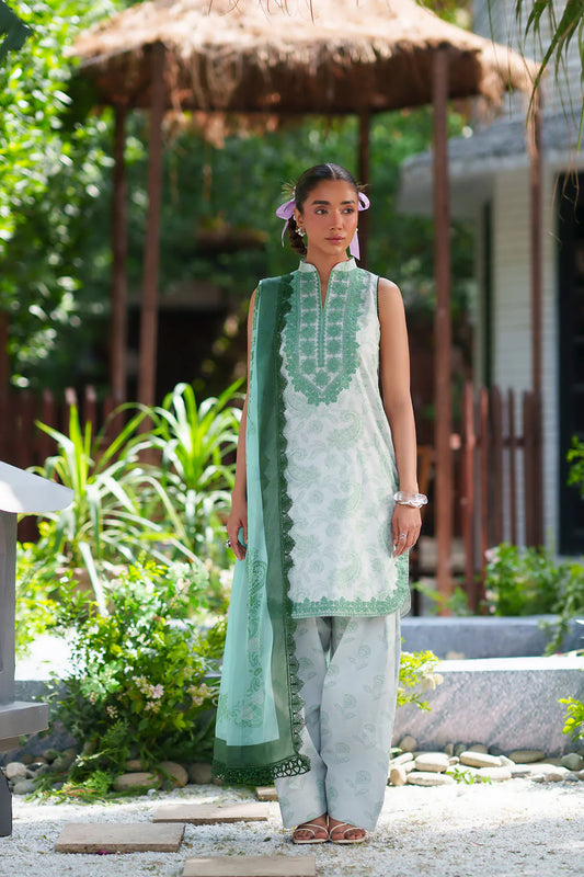 Laanem by Saira Rizwan Unstitched Embroidered Lawn 3 Piece Suit (ZAREEN-B)