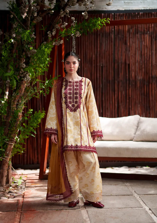 Laanem by Saira Rizwan stitched Embroidered Lawn 3 Piece Suit (ZAREEN-A)