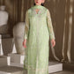 Azure Luxe Embroidered 3 Piece Unstitched Suit (Fairy Fern)